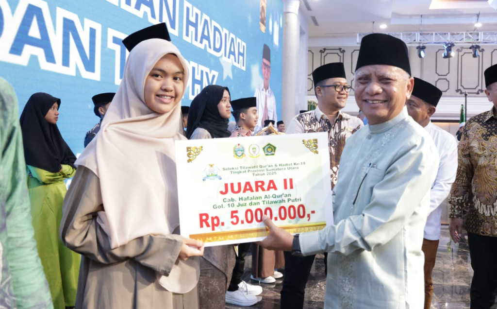 Kota Medan Juara Umum STQH Ke XIX Tingkat Provinsi Sumut