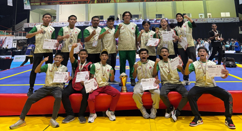 Keterbatasan Anggaran, Sanda Senior Sumut Juara Umum Kejurnas Wushu 2025