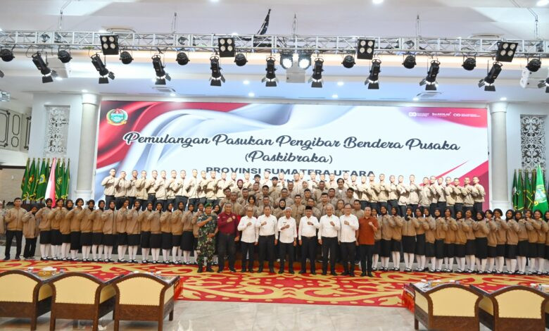 Paskibraka Sumut 2025 Dilepas Usai Sukses Kibarkan Bendera HUT Kemerdekaan ke-80 RI
