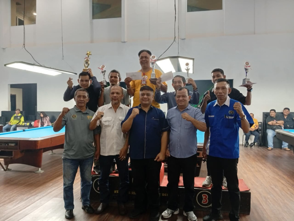 Turnamen Biliar Antar Wartawan Berakhir, POBSI Sumut Dorong Gelar Ajang Lebih Besar