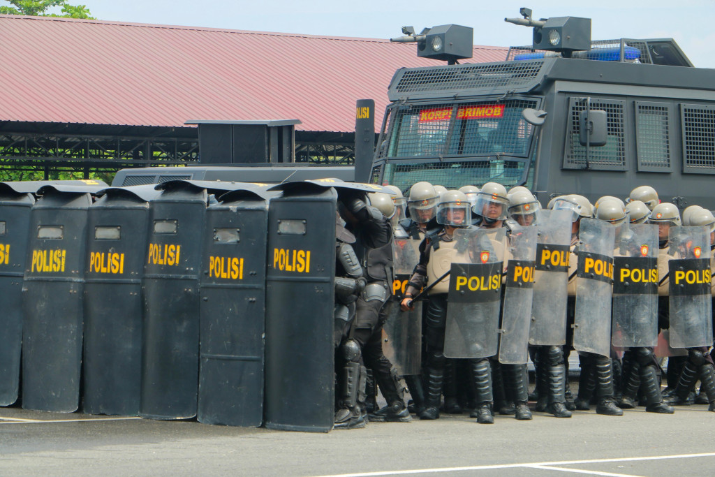Kawal Demokrasi dengan Humanis, Polda Sumut Latihan Kesiapsiagaan Hadapi Aksi Massa