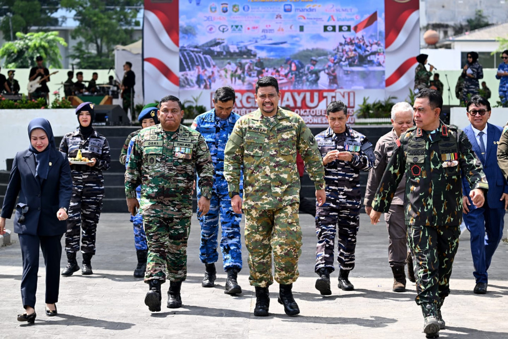 Perayaan HUT ke-80 TNI di Sumut, Bobby Nasution Sebut TNI Berkontribusi Besar Jaga Kondusivitas