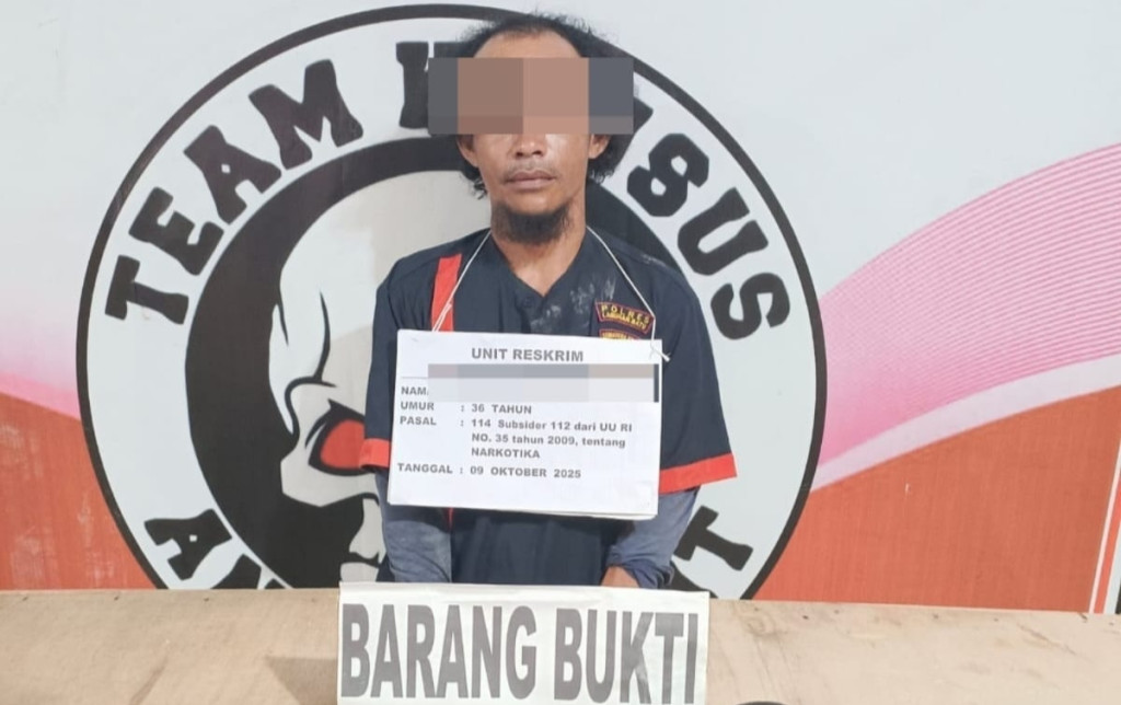 Kantongi Sabu, Buruh Harian Warga Rohil Ditangkap di Labuhanbatu