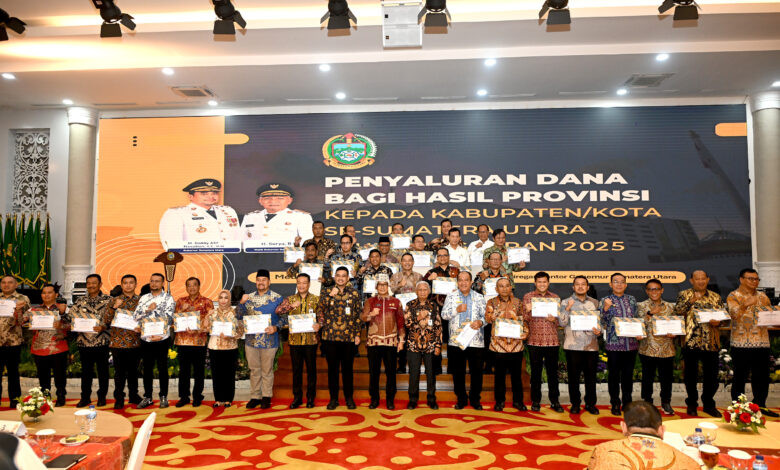 Salurkan Rp601 Miliar DBH Kabupaten/Kota, Bobby Nasution Ingatkan Utamakan Program Prioritas