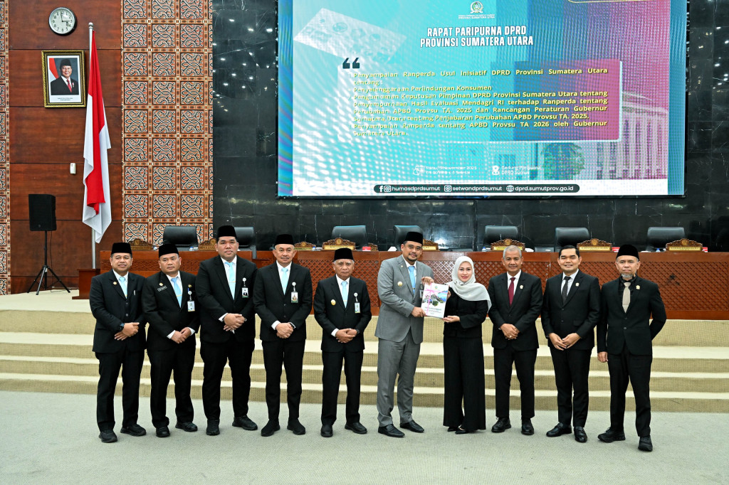 Serahkan Ranperda APBD Sumut 2026, Bobby Nasution Fokus 5 Prioritas Pembangunan