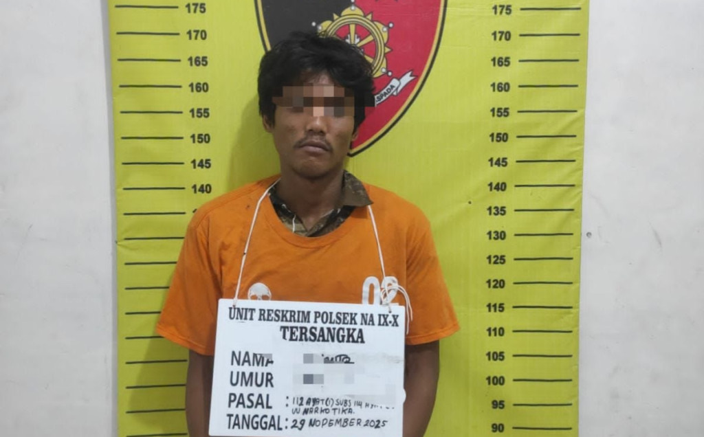 Kantongi Sabu, Pria di Simpang Merbau Ditangkap Polsek Na IX-X