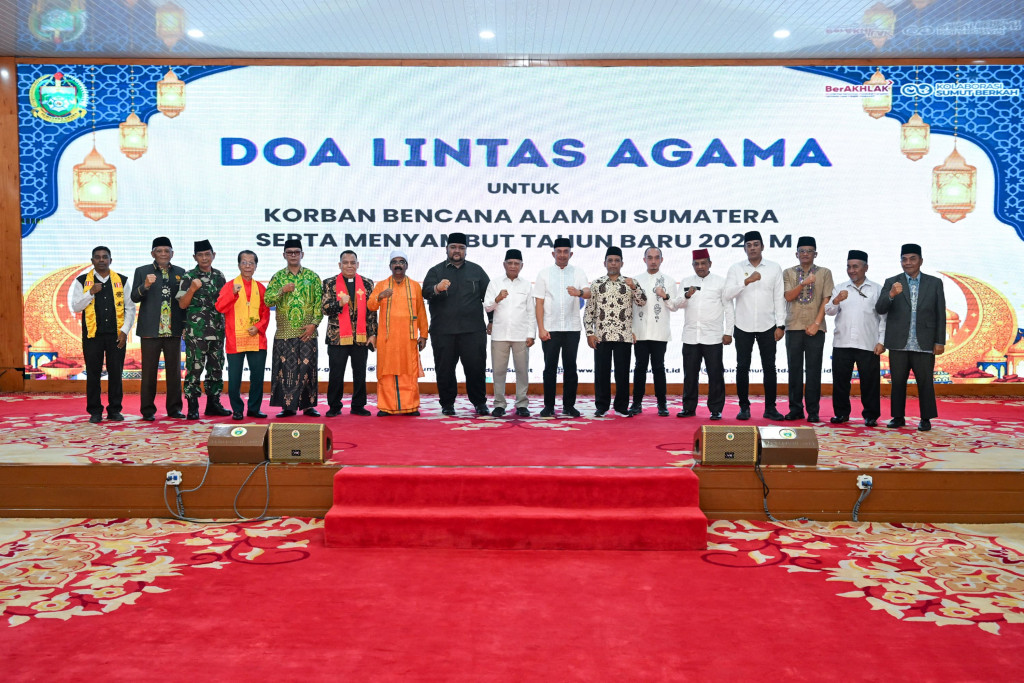 Doa Lintas Agama Tahun Baru 2026, Doakan Transisi Paskabencana Lancar