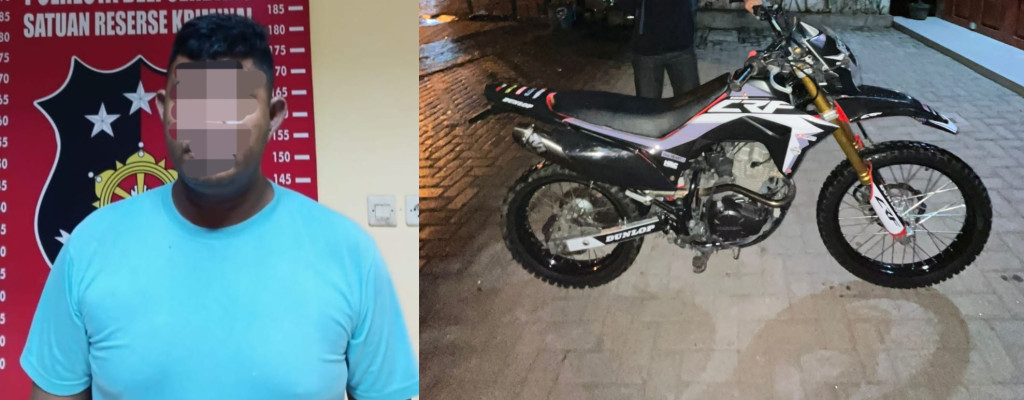 Oknum Polisi Polresta Deli Serdang Curi Motor Polisi Ditangkap Polisi