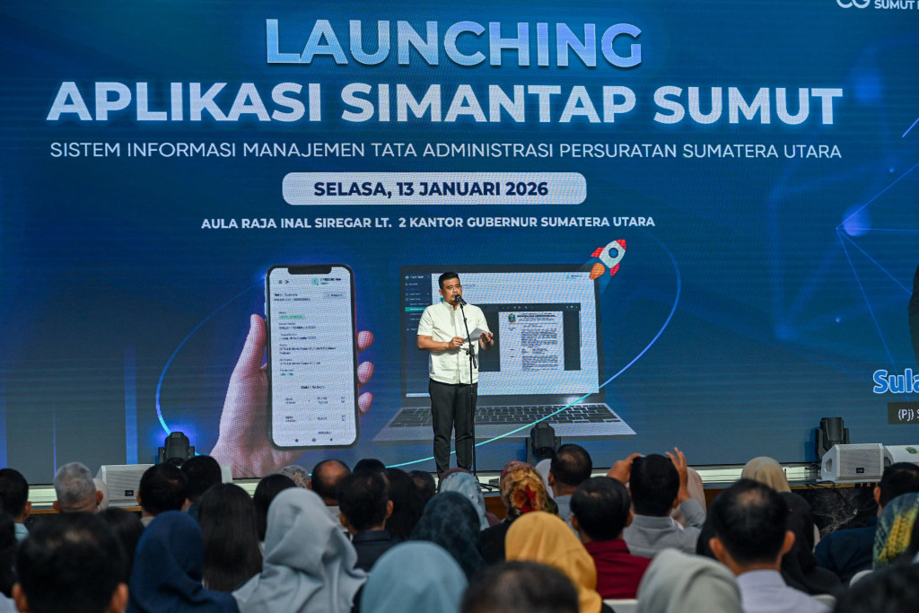 Percepat dan Permudah Administrasi Persuratan, Bobby Nasution Luncurkan SIMANTAP SUMUT