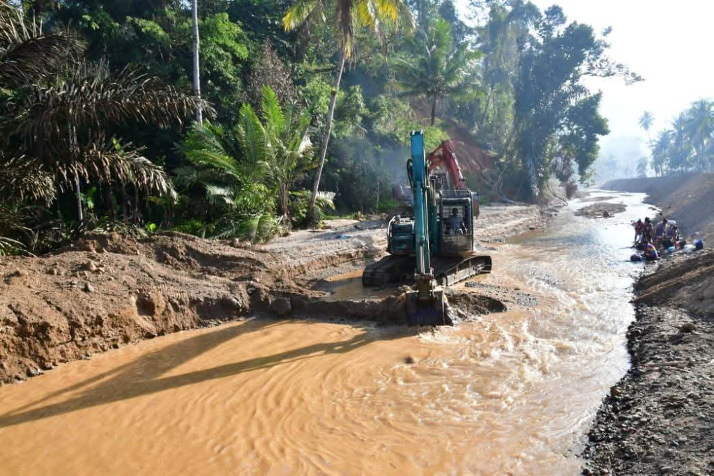 Aliran Sungai Terparah Terdampak Bencana di Tapteng Sudah Kembali Normal