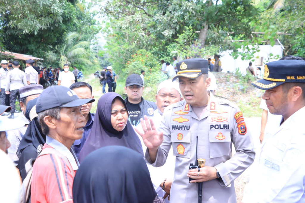 Amankan Eksekusi Lahan di Padang Halaban, Kapolres Labuhanbatu:  Misi Kemanusiaan
