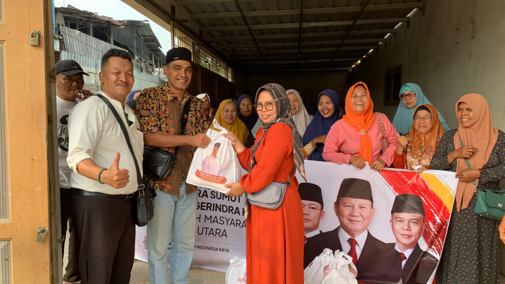 Sambut HUT Ke-18 Partai Gerindra, DPD Gerindra dan GEMIRA Sumut Gelar Bakti Sosial