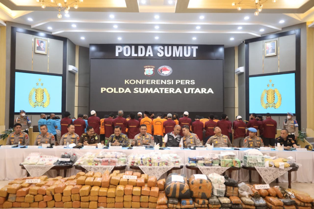 Sepanjang 2026 Polda Sumut Ungkap 924 Kasus Narkoba, Selamatkan 1,48 Juta Jiwa