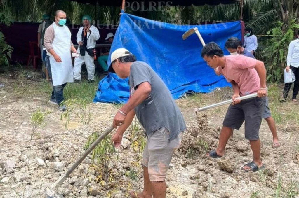 Diduga Dibunuh, Polres Labusel Ekshumasi Jenazah Seorang Ibu Anak 3