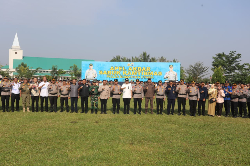 Apel Sabuk Kamtibmas, Kapolda Sumut Tekankan Kekuatan Sinergi Jaga Stabilitas Keamanan