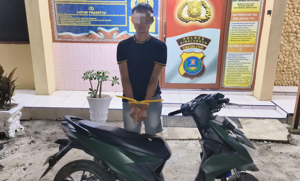 Pria di Simalungun Bikin Malu Keluarg, Ditangkap Polisi karena Curi Motor Tetangganya