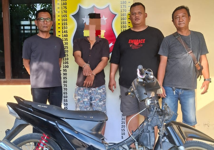Motor Karyawan BUMN di Simalungun Dicuri, Polisi Tangkap Pelaku Bersama Barbuk