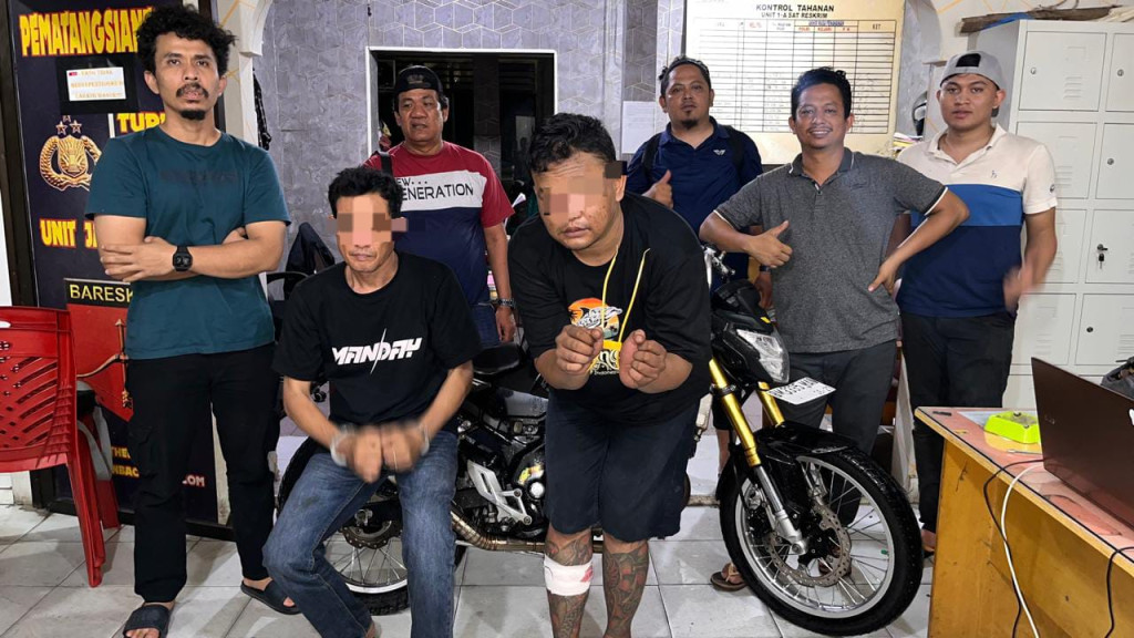 Nekat Curi Motor Dinas TNI di Pematangsiantar, 2 Pelaku Ditangkap - Barbut di Jual ke Sergai