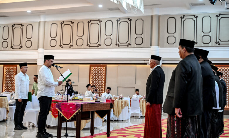Lantik Pengurus LPTQ Sumut, Bobby Nasution Harapkan MTQ ke-40 Sumut Jadi Penguat Syiar Alquran Secara Berkelanjutan