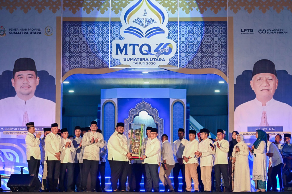 MTQ ke-40 Sumut Resmi Dibuka - Lahirnya Qari dan Qariah Nasional, Bobby Nasution Ajak Implementasikan Nilai Alquran