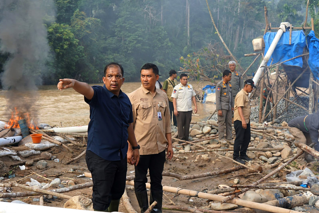 Tindaklanjuti Arahan Bobby Nasution, Tambang Ilegal di Sungai Batang Gadis Madina Ditutup