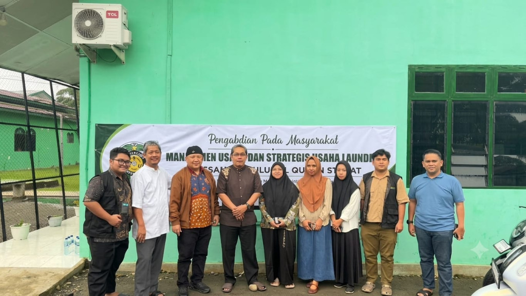 LPPM USU Perkuat Manajemen Usaha Laundry Pesantren Ulumul Quran Stabat