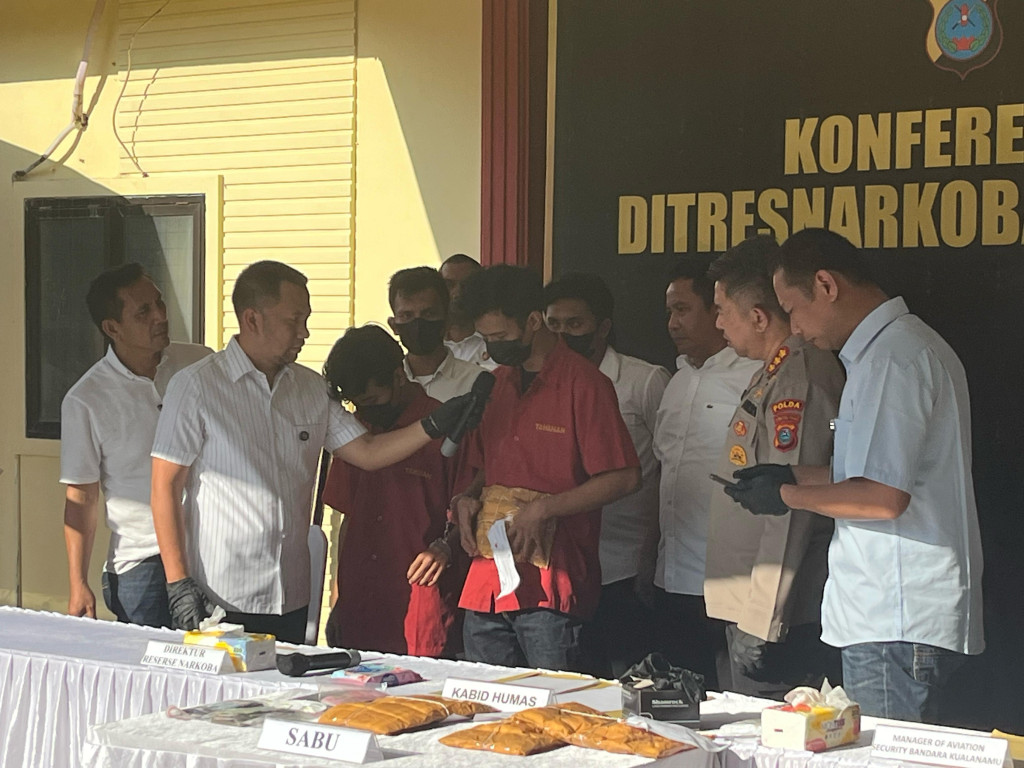 Polda Sumut Gagalkan Penyelundupan 5 Kg Sabu di Bandara Kualanamu, Amankan 4 Tersangka