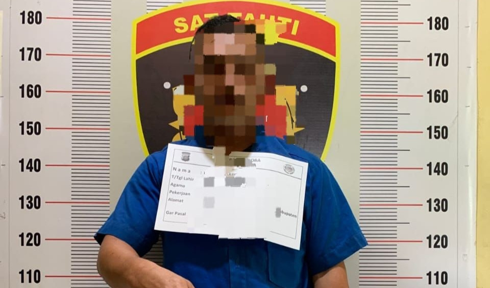 Diduga Kurir Narkoba, Pemilik Bengkel Ditangkap Polres Toba