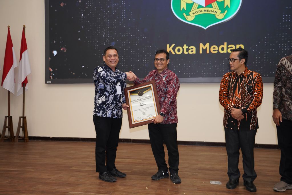 Raih Penghargaan GM-DTGI Award 2025, Pemko Medan Terbaik Penerapan Transformasi Digital di Sumut