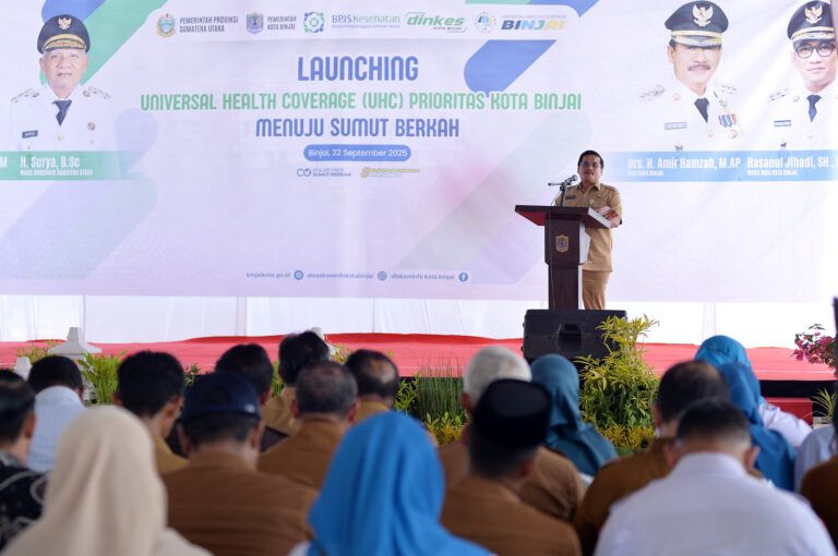 UHC Prioritas Diluncurkan di Binjai, Ingatkan  Pelayanan Optimal - Masyarakat Cukup Bawa KTP Berobat Gratis